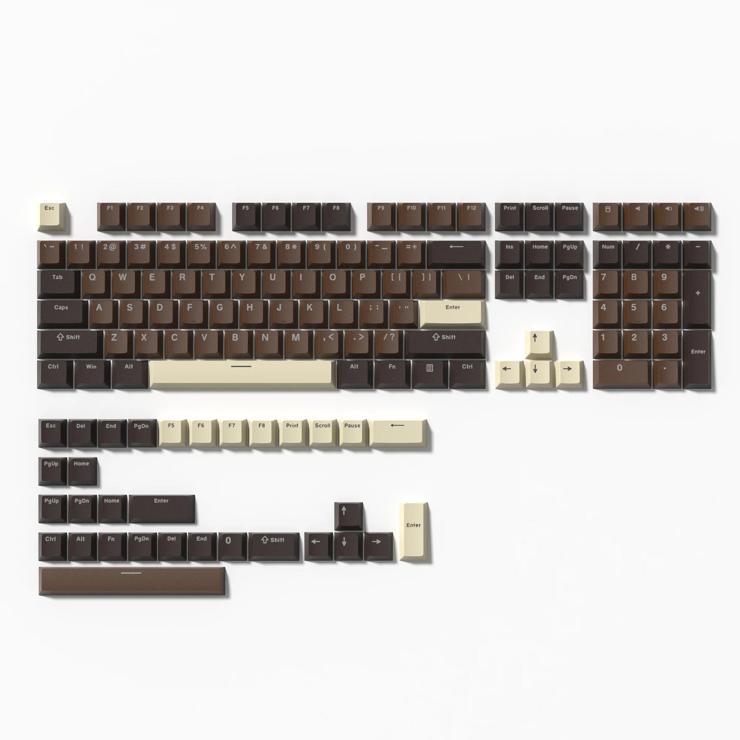 168 Keys Double Shot PBT Keycap Custom Keycap Cherry Profile Keyboard Keycaps for Cherry Gateron MX Switches Gaming Keyboard